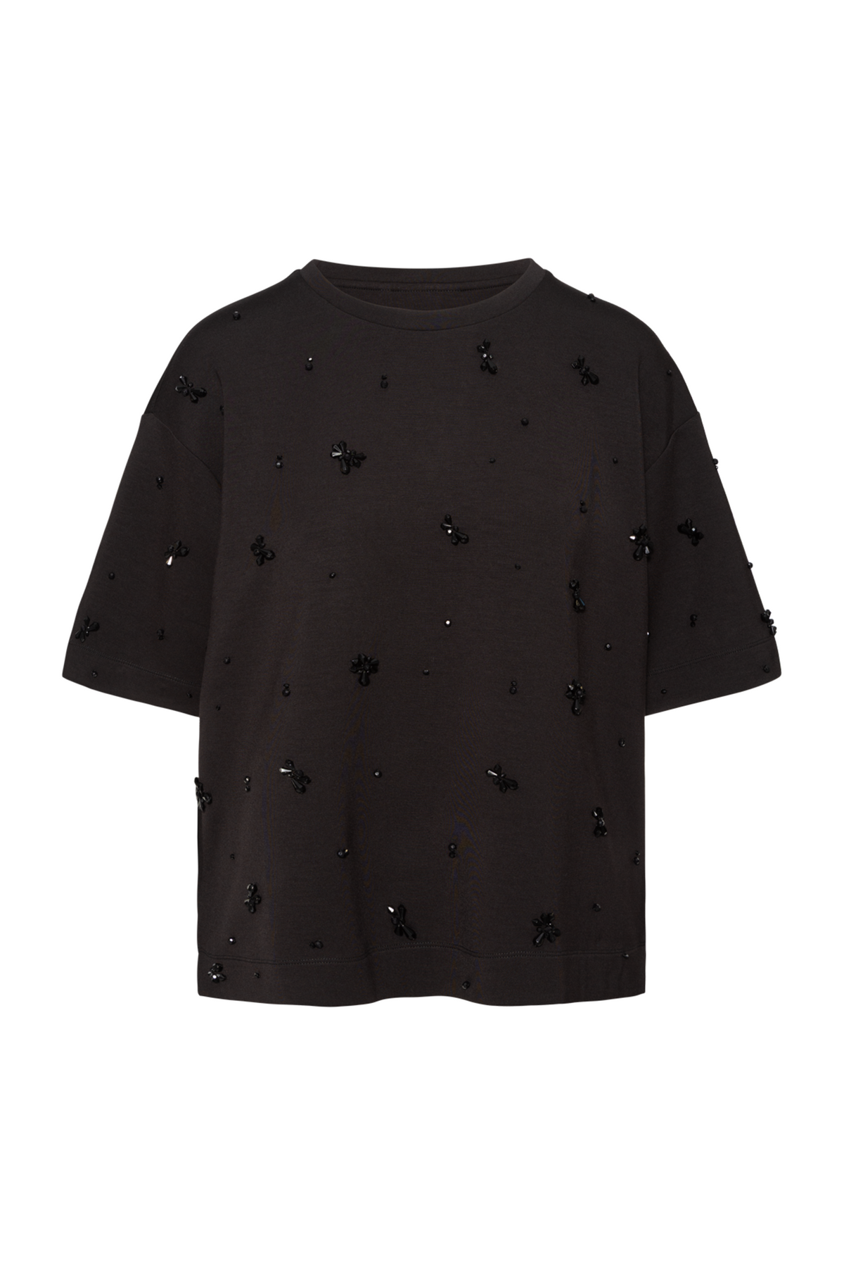 Bayaiw Pannie Tshirt - Black Sequinsflower