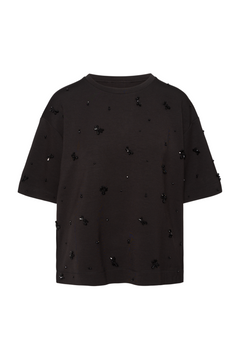 Bayaiw Pannie Tshirt - Black Sequinsflower