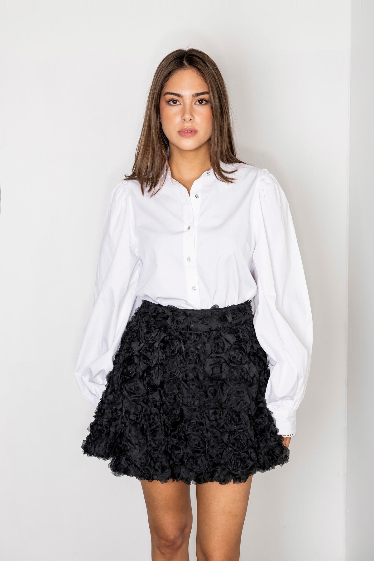 Anaya Blouse - Sugar White Poplin