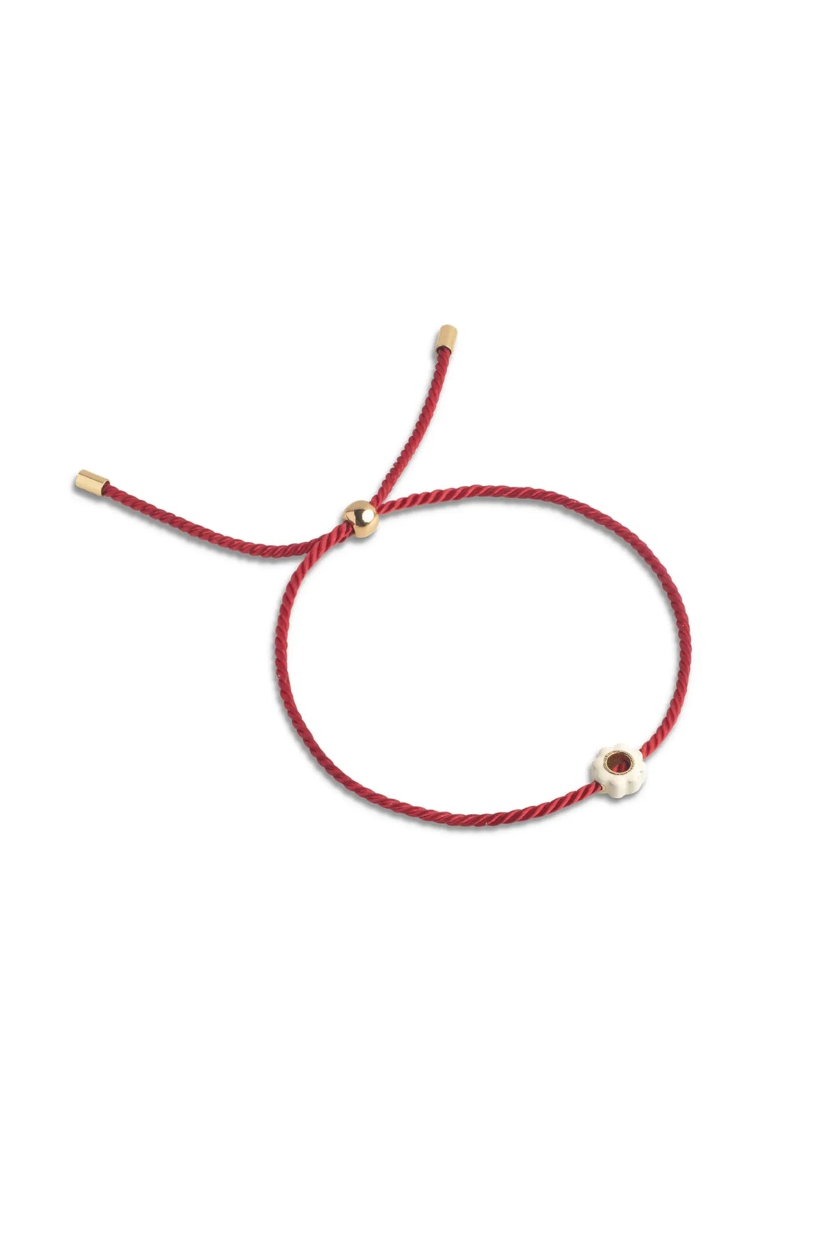 Enamle Tokens Bracelet - Red/Daisy