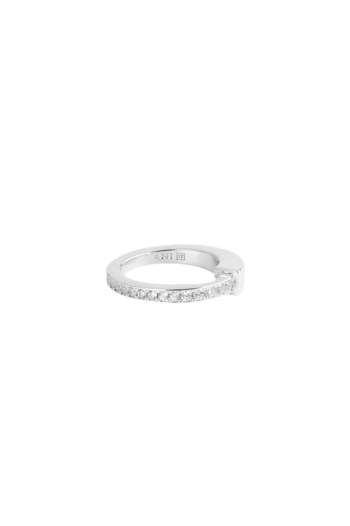 Pendome Introverso Pavé Ring - Silver