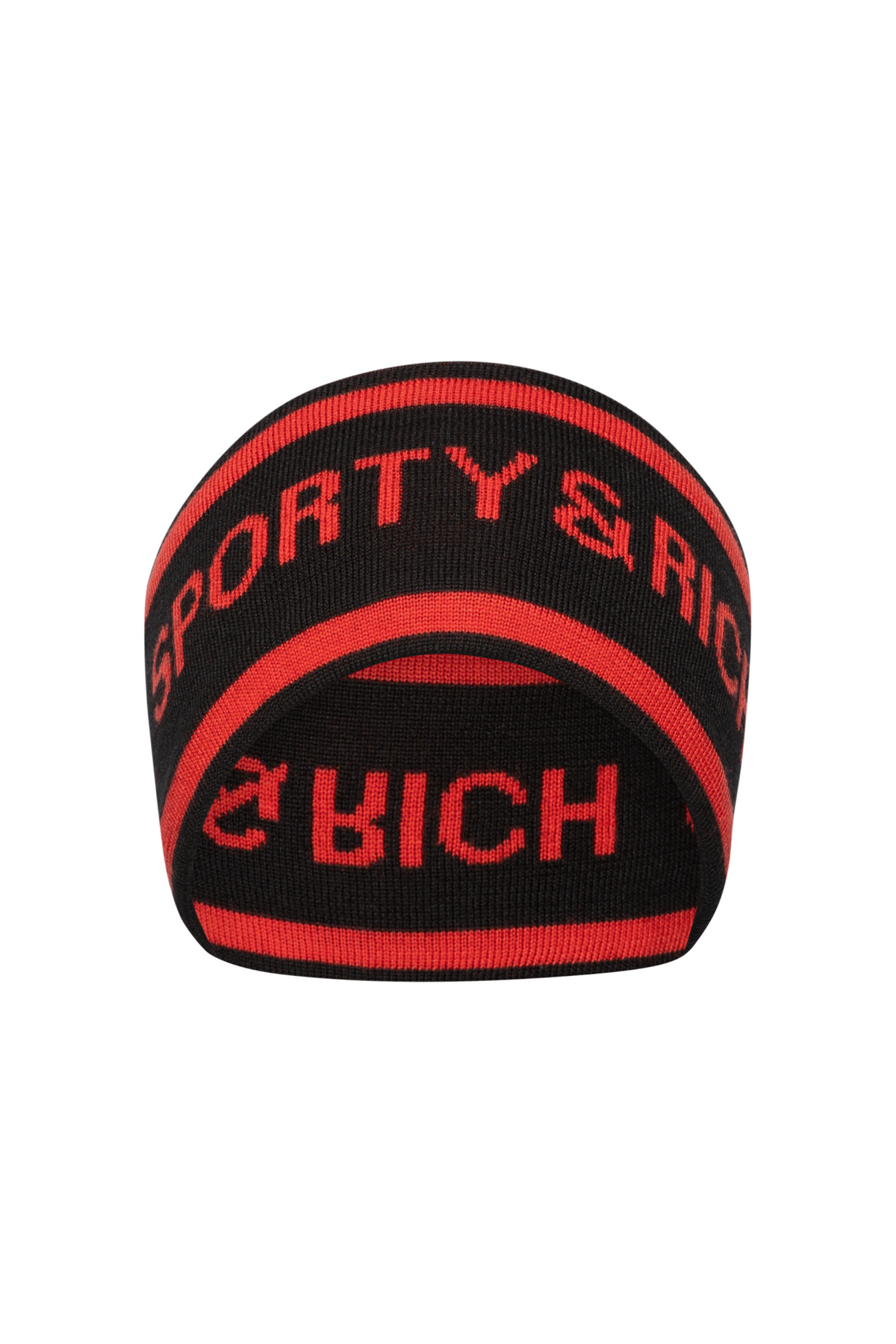 Bold Logo Ski Headband - Black/Rosso