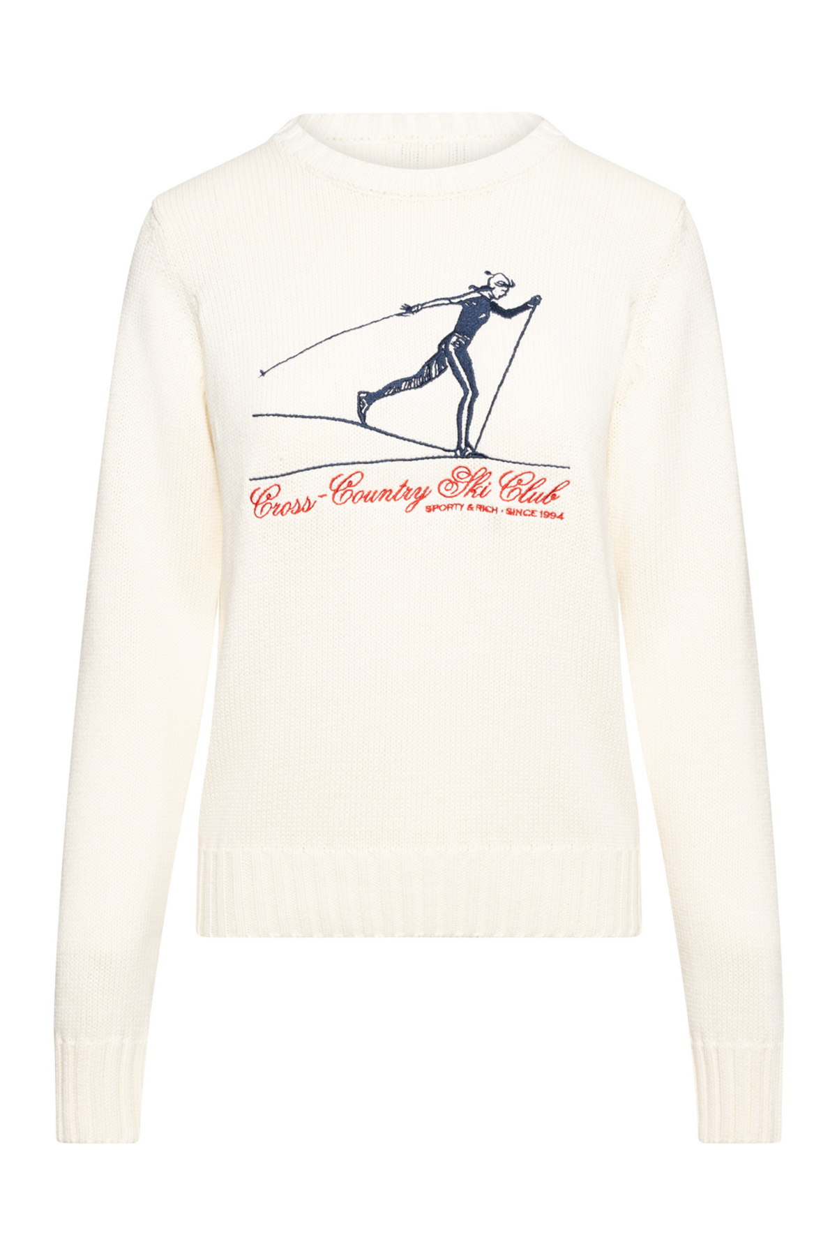Cross Country Knitted Sweater - Ecru