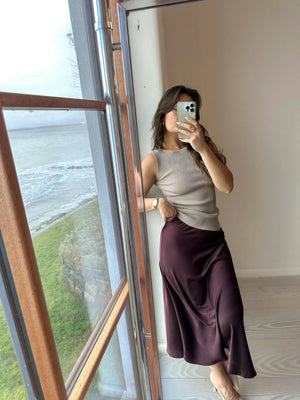 Bovary Skirt - Burgundy