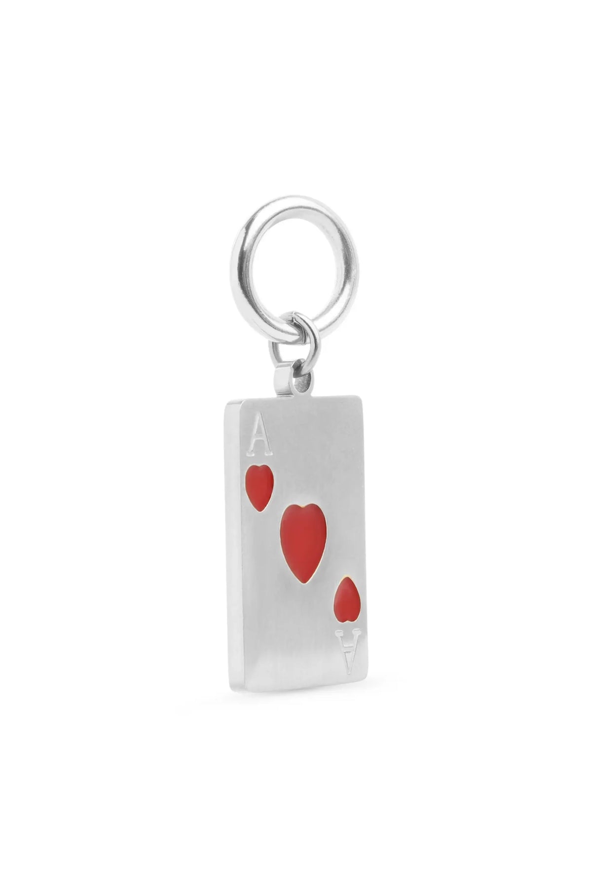 Etta Ace Of Hearts Charm - Silver