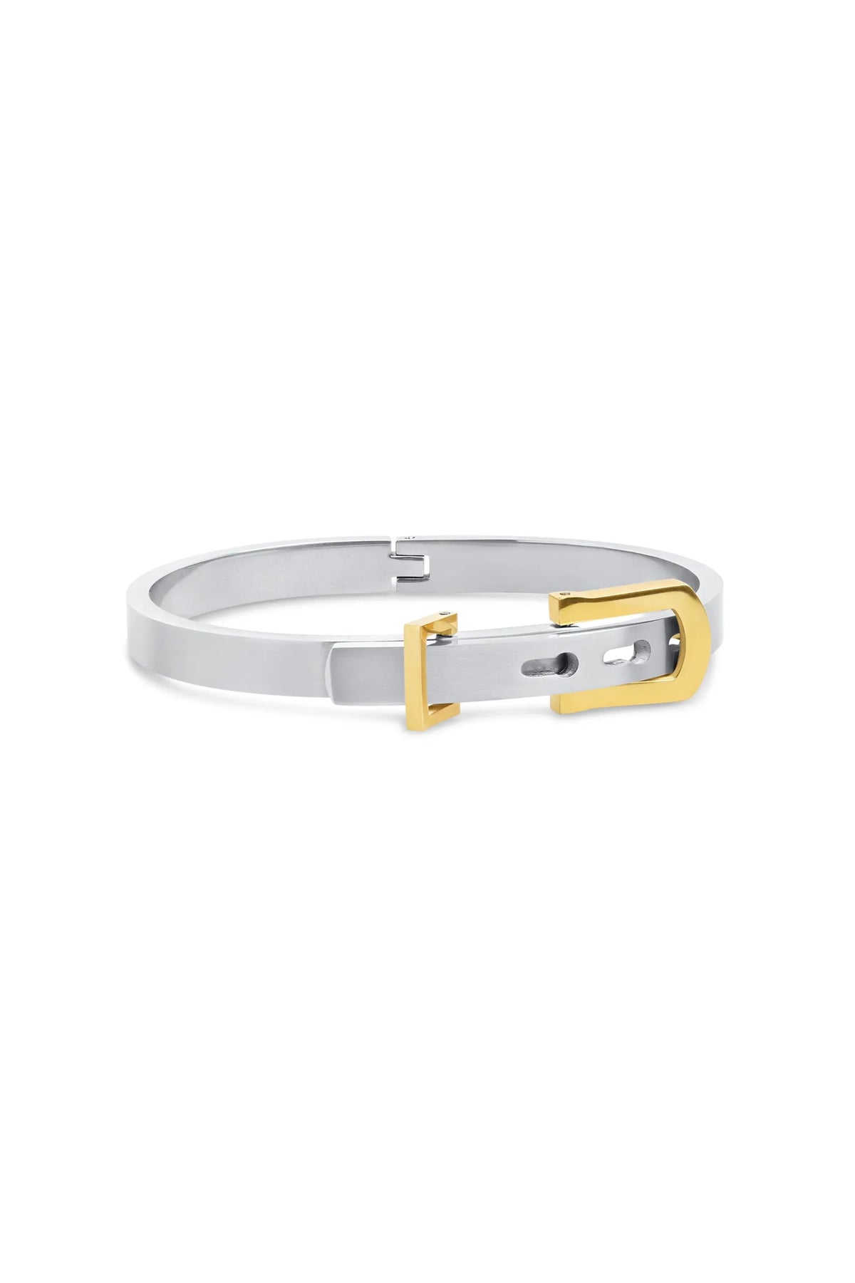 June Belt Bracelet Bangle - Silver/Gold