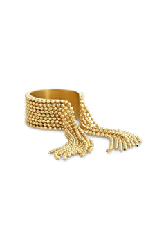 Agneta Tassel Ring - Gold