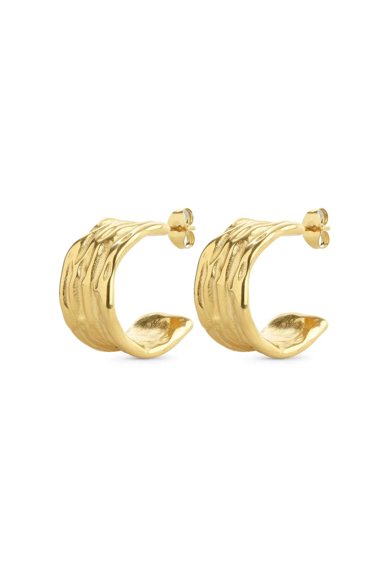 Magela Organic Earrings - Gold