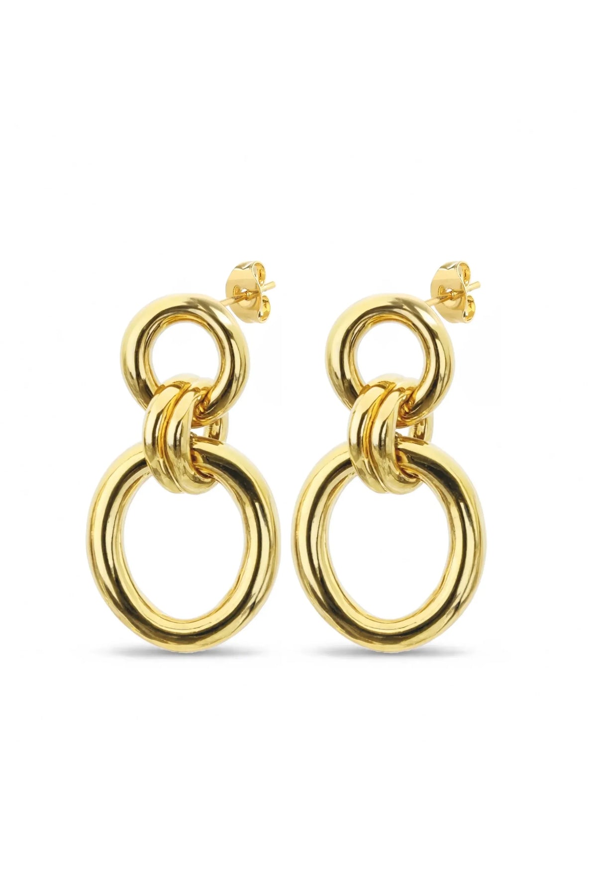 Circe Duo Hoop Earrings - Gold