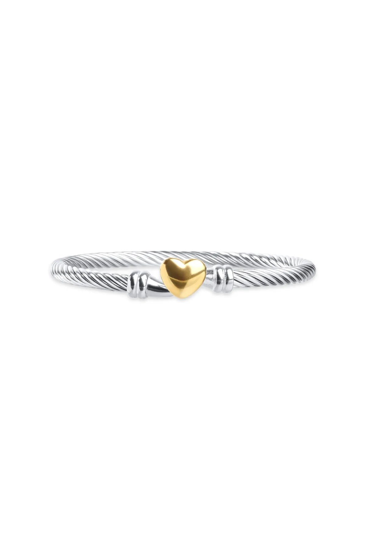 Tuva Heart Bracelet - Silver/Gold