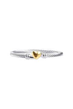 Tuva Heart Bracelet - Silver/Gold