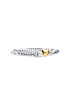 Tuva Heart Bracelet - Silver/Gold
