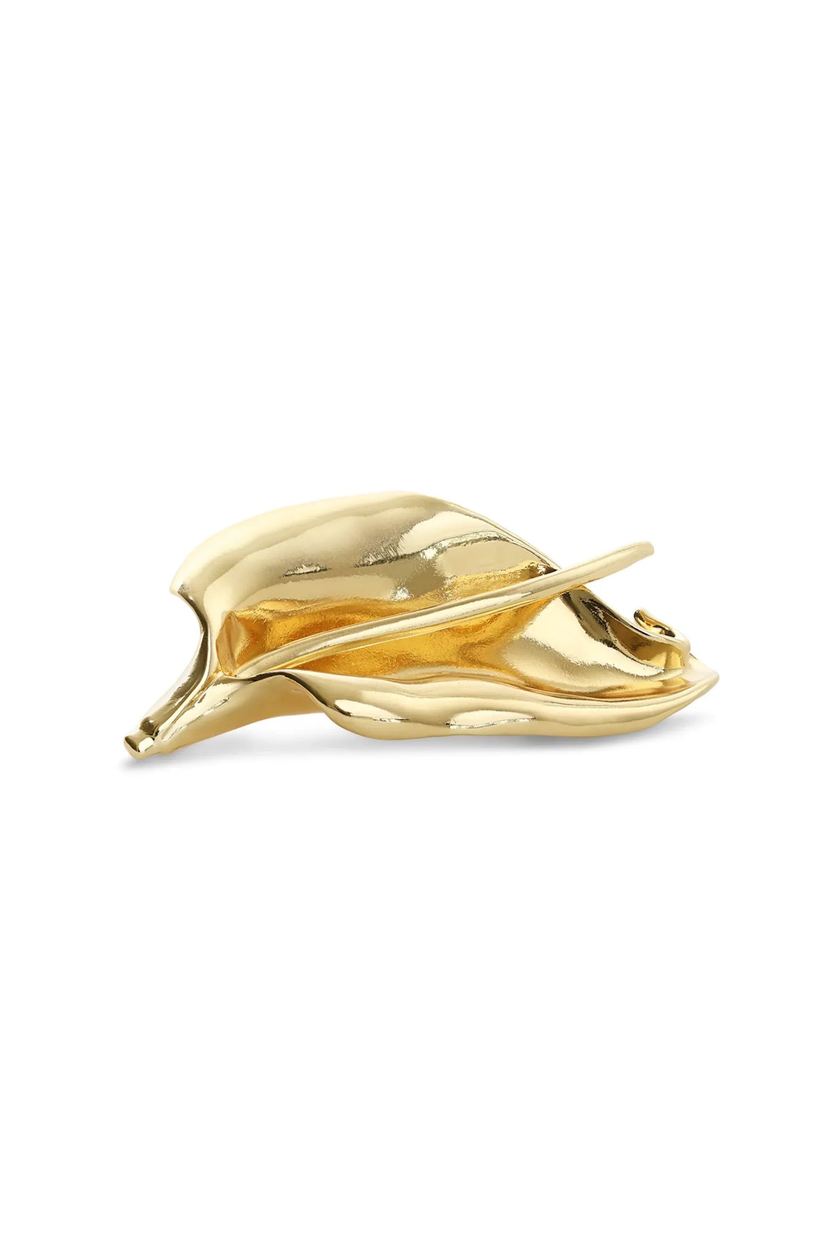 Leslie Abstract Brooch - Gold