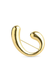 Novelia Sculptural Brooch - Gold