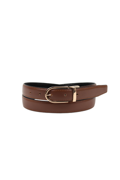 Hedvig Reversibelt Belte I Skinn - Sort
