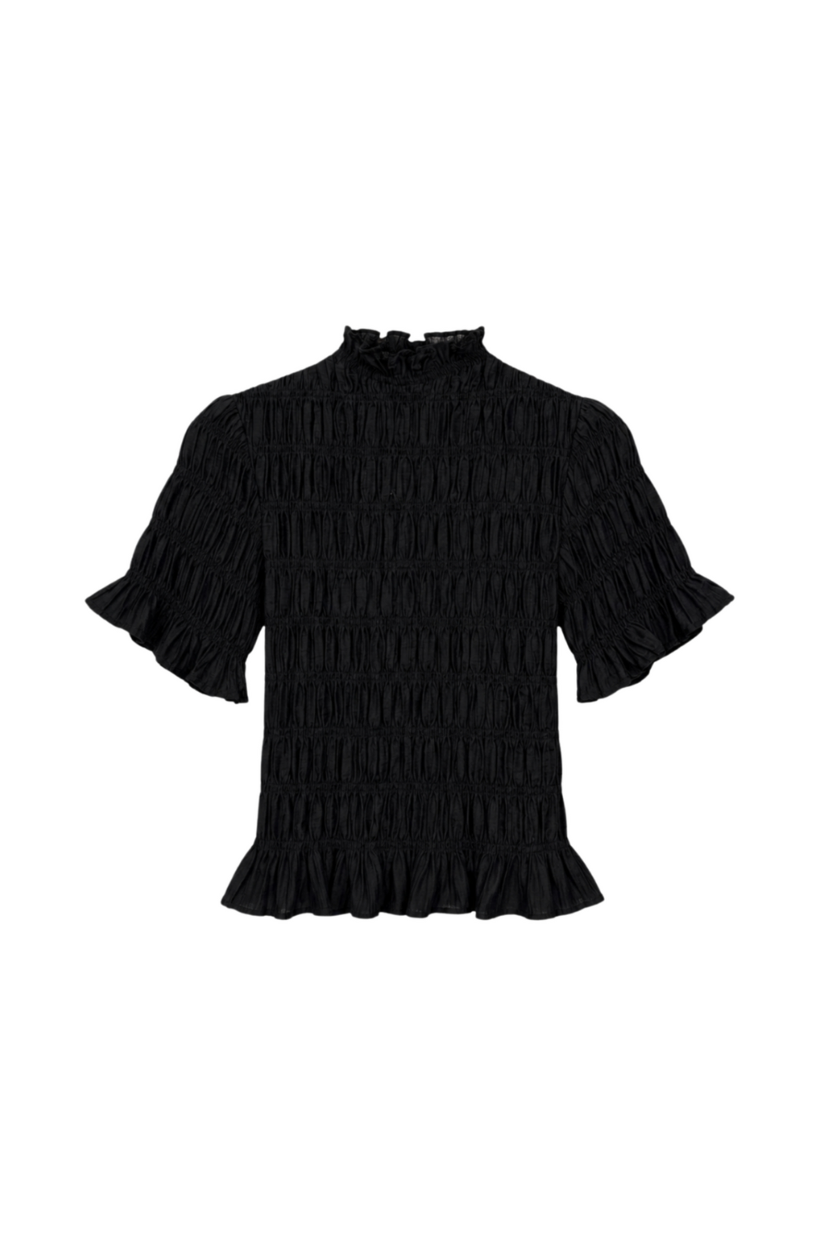 Myra Smocked Top - Black