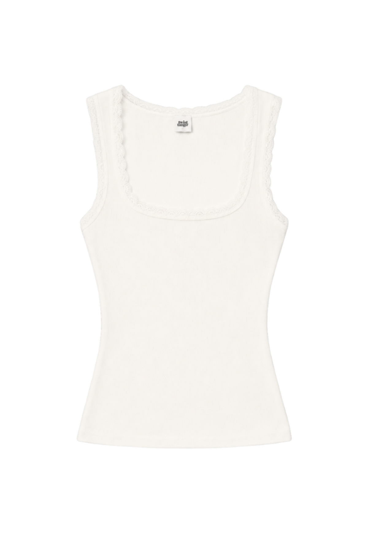 Holly Lace Singlet - White