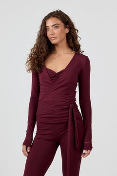 WrapMe Top - Burgundy