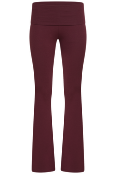 WrapMe Foldover Flare Pant - Burgundy