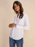Sybel Satin Shirt - White