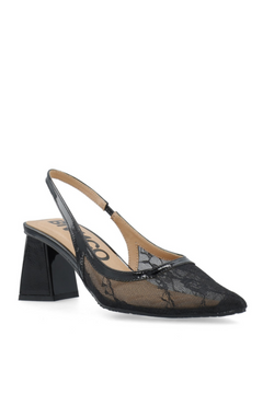 Biamaralyn Slingback Mesh - Black Lace