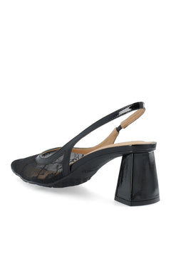 Biamaralyn Slingback Mesh - Black Lace