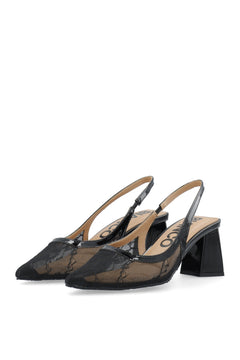 Biamaralyn Slingback Mesh - Black Lace