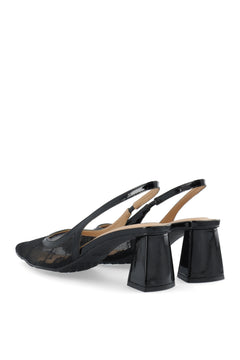 Biamaralyn Slingback Mesh - Black Lace