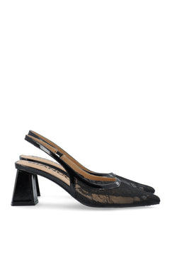 Biamaralyn Slingback Mesh - Black Lace