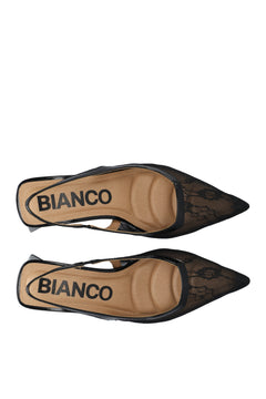 Biamaralyn Slingback Mesh - Black Lace