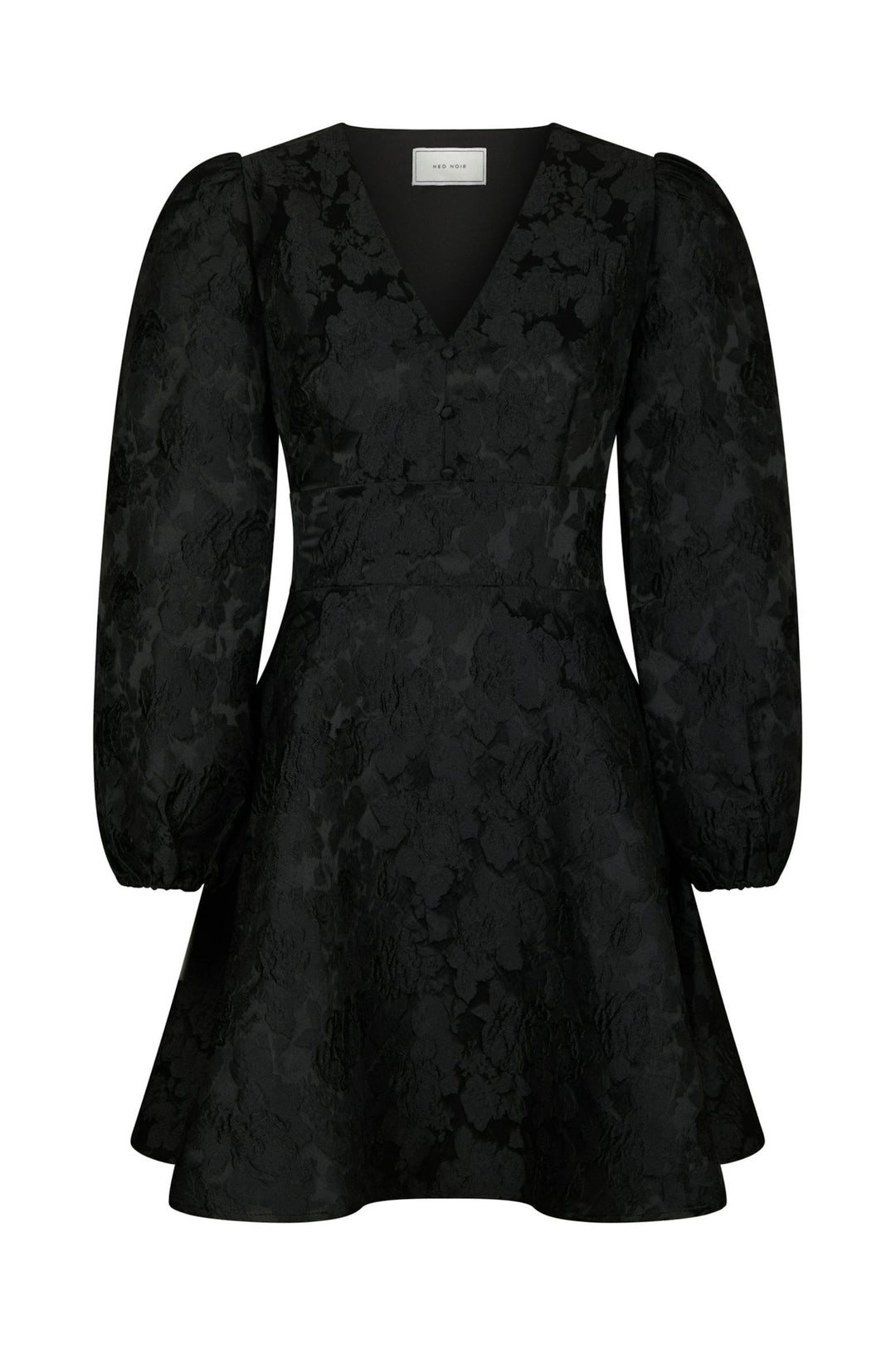 Milly Flower Brocade Dress - Black