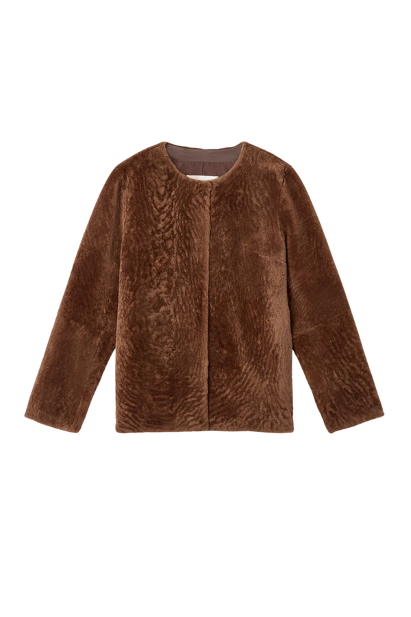 Como Shearling Jacket - Dark Caramel