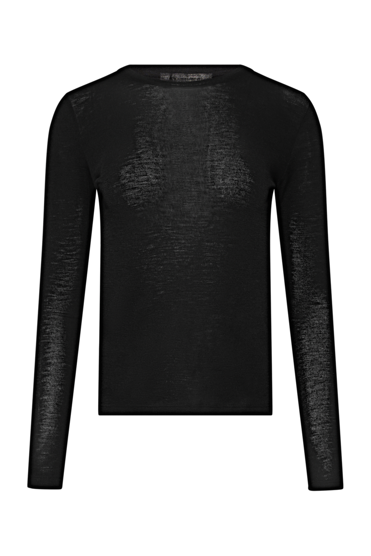 Niniagz Ls Wool Roundneck - Black