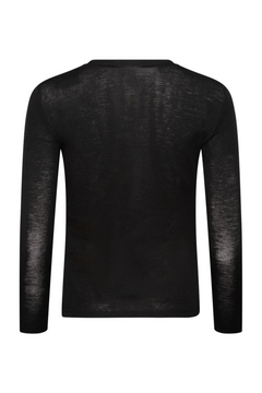 Niniagz Ls Wool Roundneck - Black