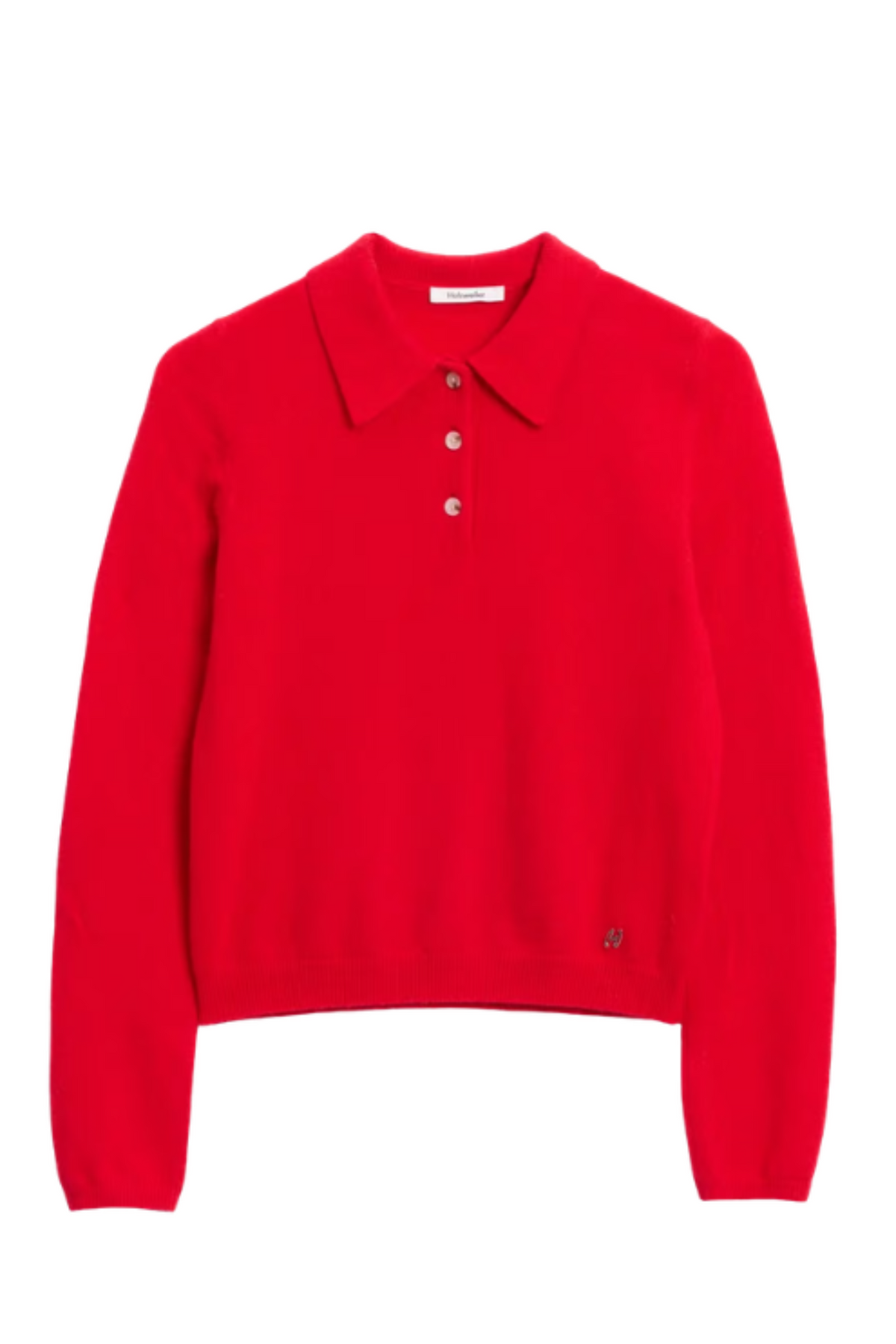 Isabella Cashmere Polo - Red