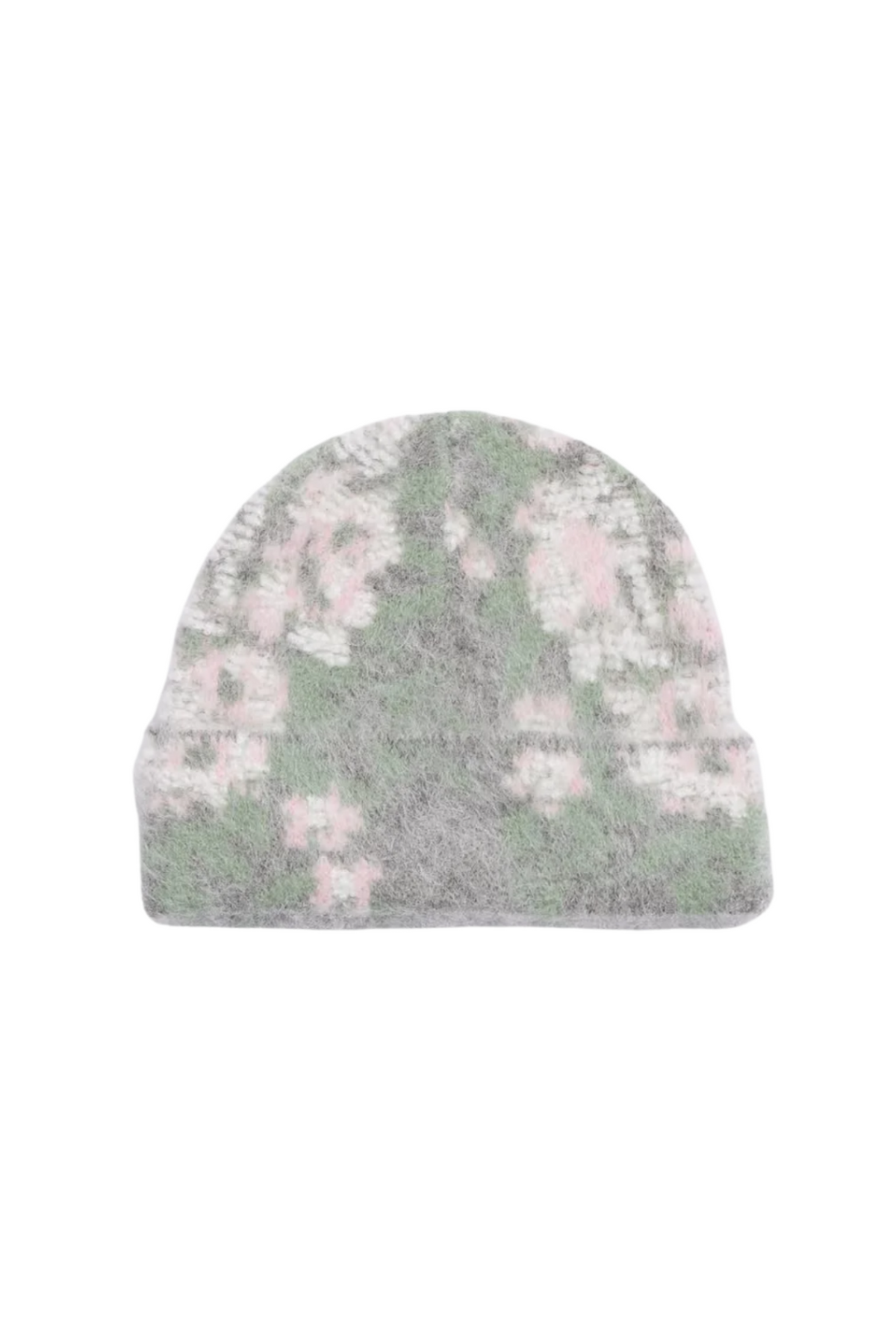 Flora Jacquard Beanie - Grey Mix