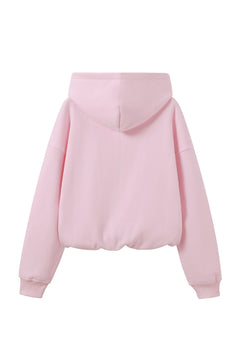 Signature Oversized Zip Hoodie - Marshmallow Pink
