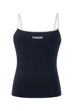 Two Tone Tank Top - Navy/White