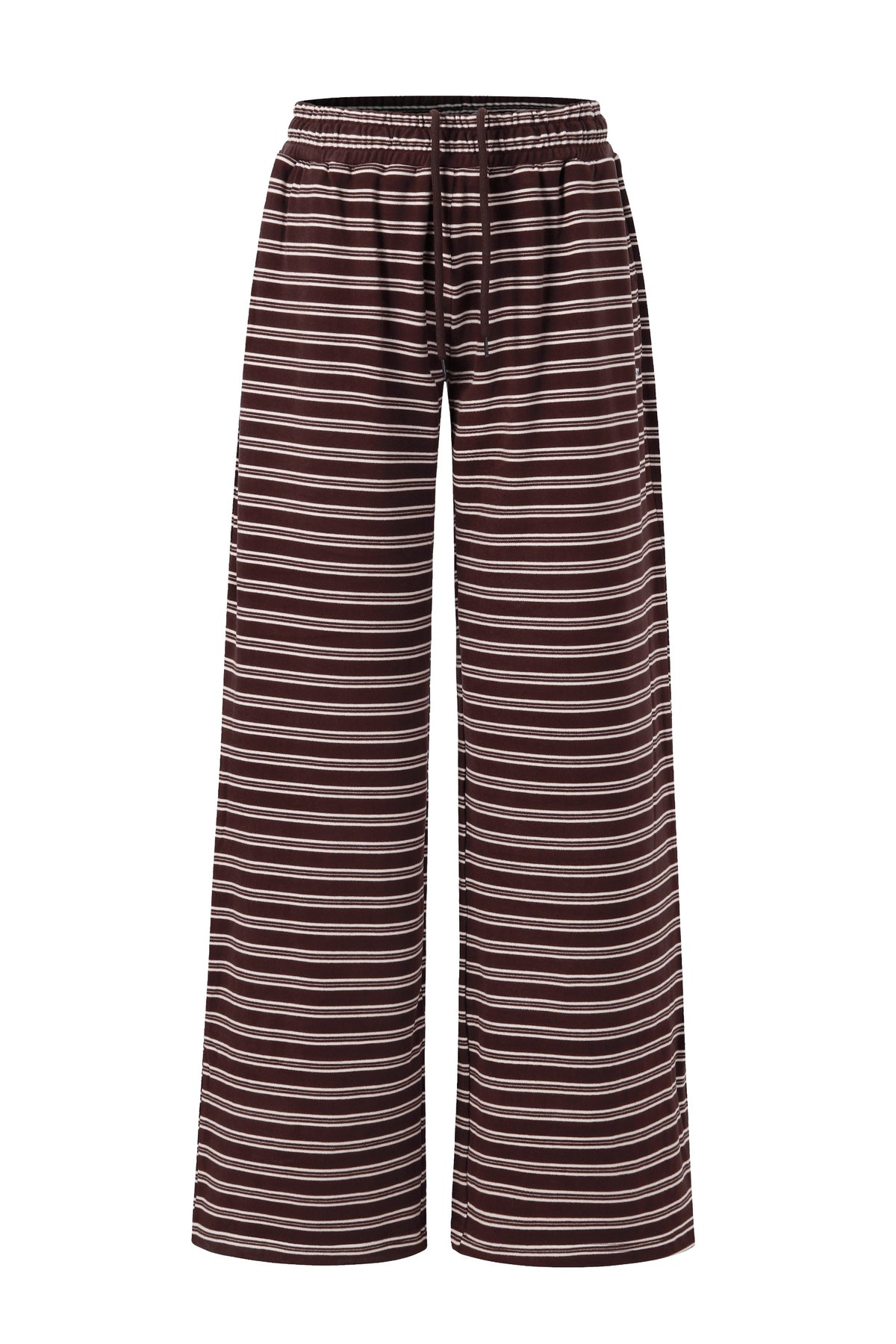 Palmer Soft Wide Leg Pants - Brown/Creme