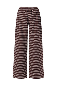 Palmer Soft Wide Leg Pants - Brown/Creme