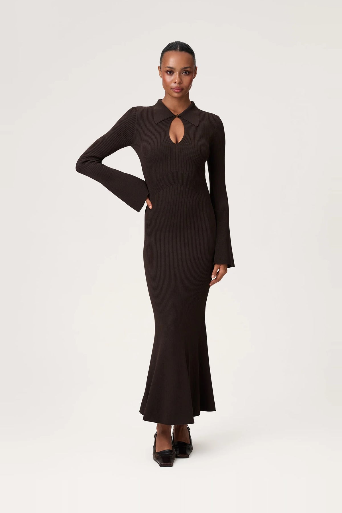 Basel Maxi Dress - Brown