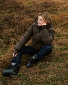 Fox C Puffer Jacket - Dark Brown