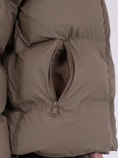 Fox C Puffer Jacket - Dark Taupe