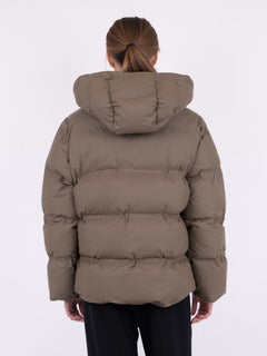 Fox C Puffer Jacket - Dark Taupe
