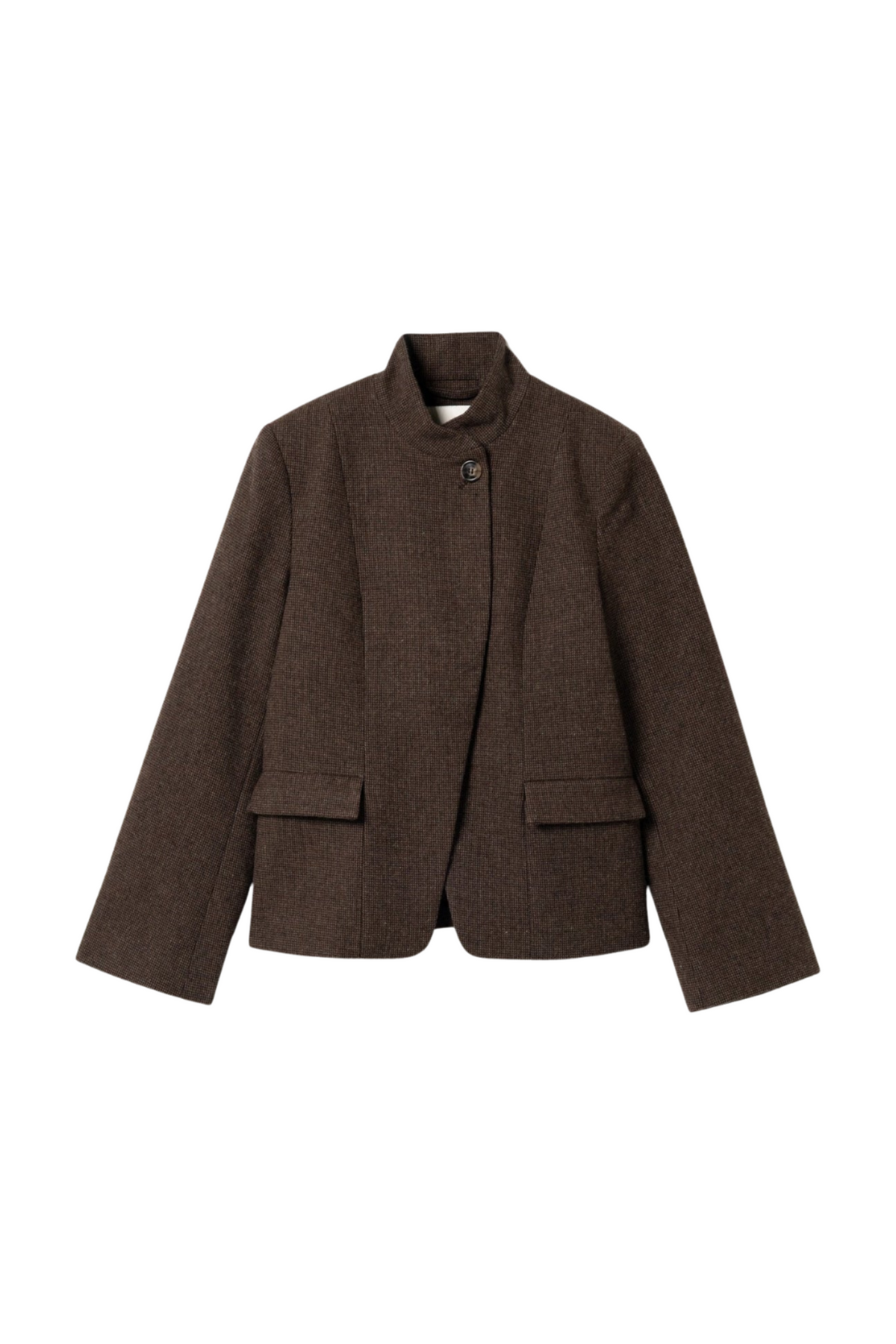 N-Monique Blazer - Dangela Brown Check