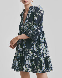 Cotton Slub Tunic Dress - Cherry Blossom