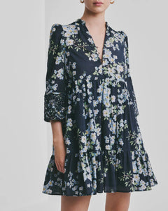 Cotton Slub Tunic Dress - Cherry Blossom