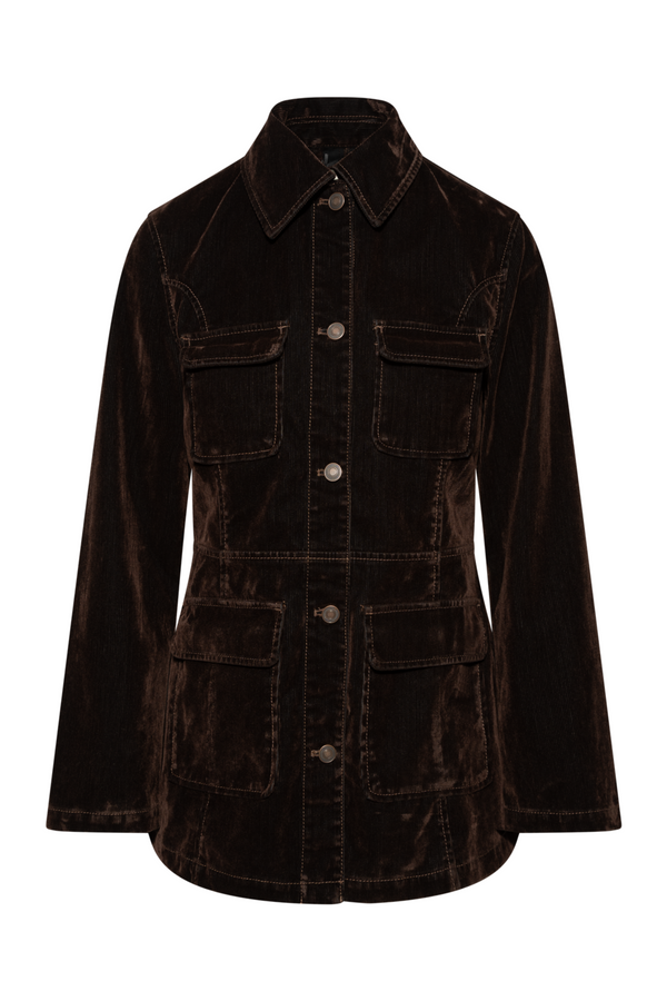 Agnes - Brown Flock Corduroy