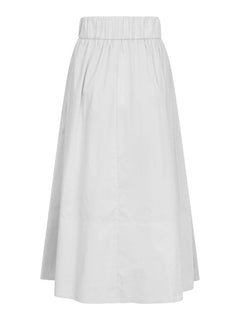 Yara Poplin Skirt - White