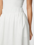Yara Poplin Skirt - White